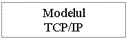 Text Box: Modelul
TCP/IP

