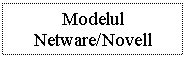 Text Box: Modelul
Netware/Novell

