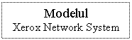 Text Box: Modelul
Xerox Network System

