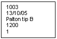 Text Box: 1003
13/10/05
Palton tip B
1200
1

