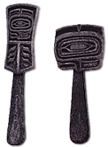 Tlingit face stamps