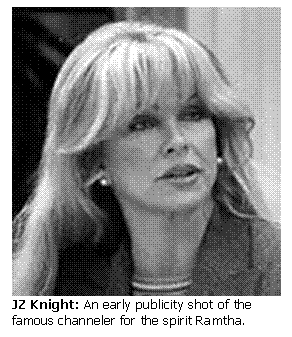 Text Box:  
JZ Knight: An early publicity shot of the famous channeler for the spirit Ramtha.
