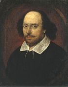 William Shakespeare; an English poet and playwright widely regarded as the greatest writer of the English language, as well as one of the greatest in Western literature.