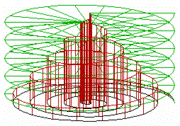 An Archimedean spiral, a helix, and a conic spiral.