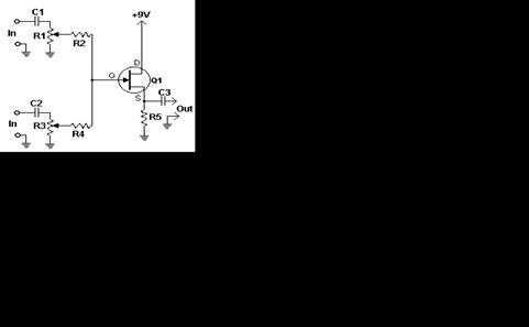 This is the schematic of the Mixer