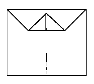 fold tips down - making Delty aeroplane