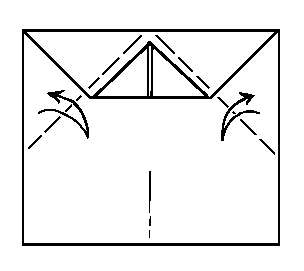 Diagram one and instructions for folding the Deltry folded paperairplane - crease