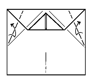 unfold, leaving crease - making Delty aeroplane