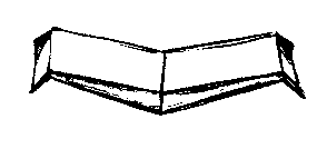 unfold, leaving crease - making Delty aircraft