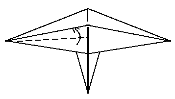 fold up corners - making the Zump aeroplane