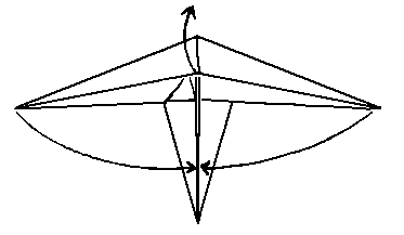 fold up corners - making the Zump aeroplane