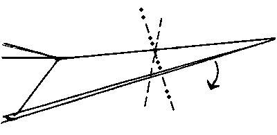 unfold, leaving crease - making Delty aeroplane