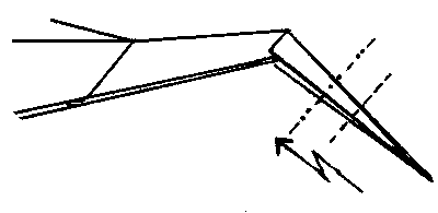 unfold, leaving crease - making Delty aeroplane