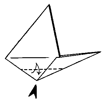 fold up corners - making the Zump aeroplane