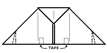 unfold, leaving crease - making Delty aeroplane