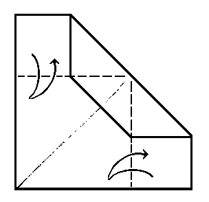 fold up corners - making the Zump aeroplane