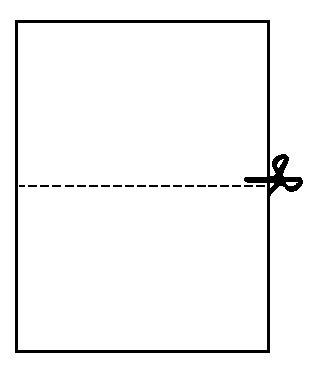 Diagram one and instructions for folding the Deltry folded paperairplane - crease