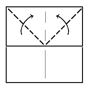 fold tips down - making Delty aeroplane