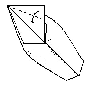 fold tips down - making Delty aeroplane