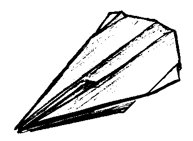 fold tips down - making Delty aeroplane