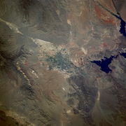 Las Vegas from space (1989 Space Shuttle Photo)