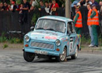 modifizierter Trabant 601 im Rallye-Einsatz