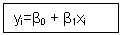 Text Box: yi=β0 + β1xi