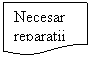 Flowchart: Document: Necesar reparatii