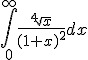 \int_^\frac}{(1+x)^}dx