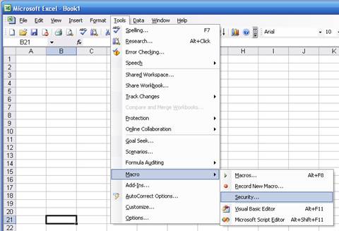 How to enable Macros in Microsoft Excel: